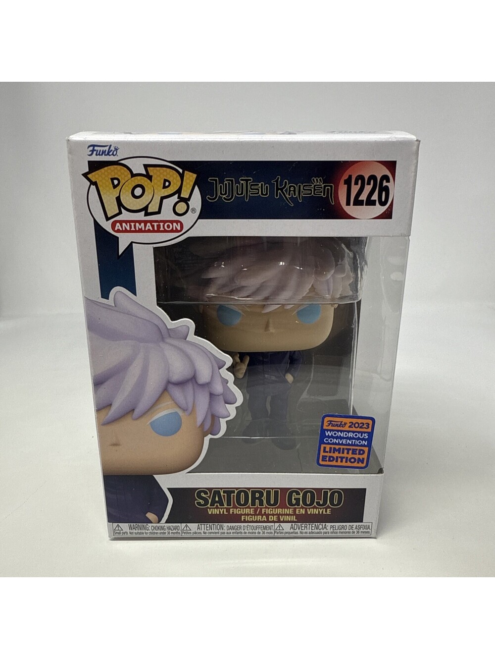 Funko Pop Satoru Gojo #1226 2023 WonderCon Jujutsu Kaisen Figure